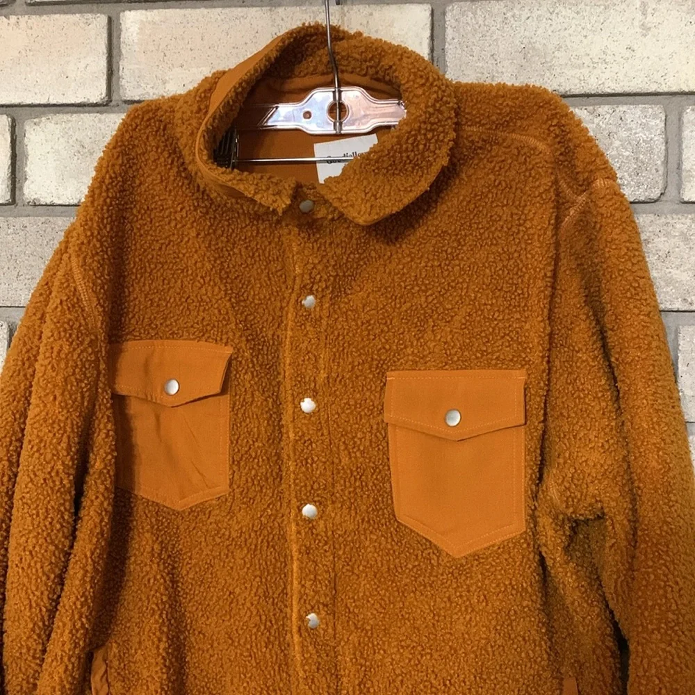 Goodfellow & Co Men's Brown Sherpa Sweater - Picture 2 of 4